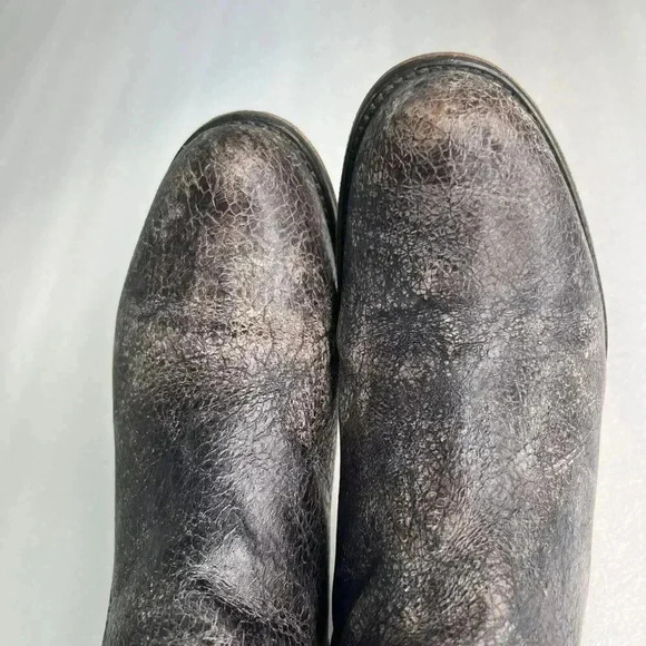 Steven By Steve Madden Reins Leather Knee High Distressed Riding Boots Brown 6.5 - Picture 8 of 16